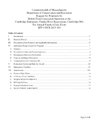 Commonwealth of Massachusetts Department of Conservation And