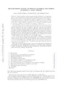 Decomposition Spaces, Incidence Algebras and M\" Obius Inversion I