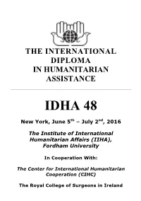 IDHA 48 Program 8 June