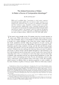 Is Water a Source of Comparative Advantage?†