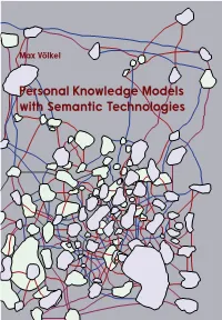 Personal Knowledge Models with Semantic Technologies