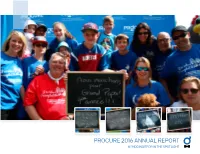 PROCURE 2016 ANNUAL REPORT # I’MDOINGITFOR in the SPOTLIGHT 2 Table of Content