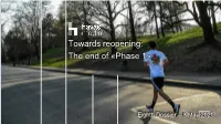 Towards Reopening: the End of «Phase 1»