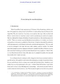 Chapter IV Events During the Transitional Phase