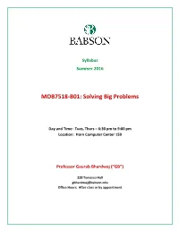 Solving Big Problems