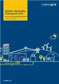 System Operability Framework 2015