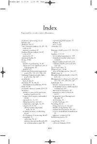 Page Numbers in Italics Refer to Illustrations