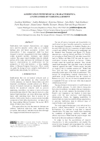 SONIFICATION with MUSICAL CHARACTERISTICS: a PATH GUIDED by USER ENGAGEMENT Jonathan Middleton1, Jaakko Hakulinen2, Katariina Ti