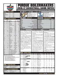 161118 Purdue Game Notes.Indd