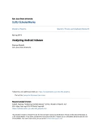 Analyzing Android Adware