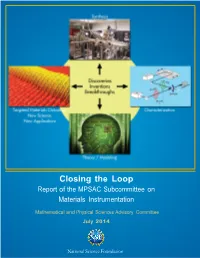 Closing the Loop Report of the MPSAC Subcommittee On