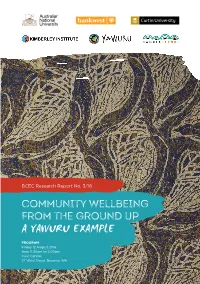 Community Wellbeing from the Ground Up