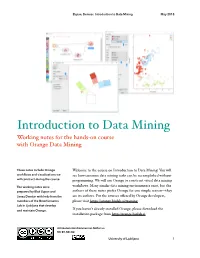 Introduction to Data Mining May 2018