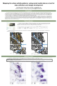 Mapping the Urban Activity Patterns: Using Social Media Data As a Tool for Data Collection and Design Development