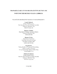 Proposed Global Standard Stratotype-Section And