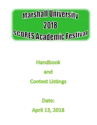 SCORES 2018 Handbook