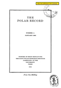 The Polar Record Number 5