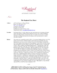 The Raphael Fact Sheet