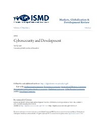 Cybersecurity and Development Nir Kshetri University of North Carolina at Greensboro