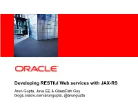 Developing Restful Web Services with JAX-RS