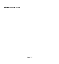 Nokia E5–00 User Guide