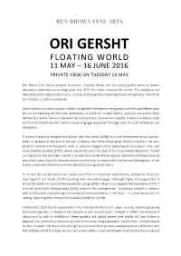 Ori Gersht Floating World 11 May – 16 June 2016