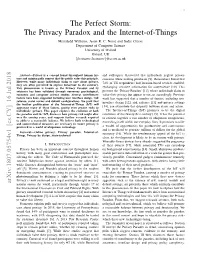 The Privacy Paradox and the Internet-Of-Things Meredydd Williams, Jason R