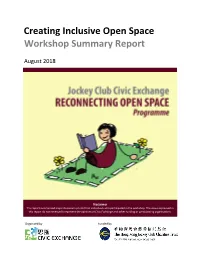 Creating Inclusive Open Space Workshop Summary Report