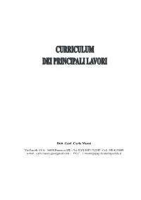 Dott. Geol. Carlo Meoni