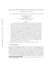 Improving Tasks Throughput on Accelerators Using Opencl Command Concurrency∗
