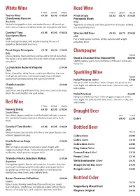 Lime & Spice Drinks Menu