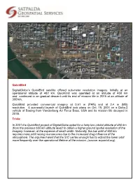 Quickbird Digitalglobe's Quickbird Satellite Offered Sub-Meter