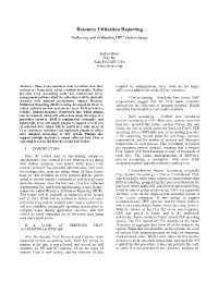 Resource Utilization Reporting Gathering and Evaluating HPC System Usage