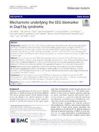 Mechanisms Underlying the EEG Biomarker in Dup15q Syndrome Joel Frohlich1,2,3* , Lawrence T