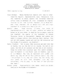 STATE of ILLINOIS 97Th GENERAL ASSEMBLY HOUSE of REPRESENTATIVES TRANSCRIPTION DEBATE