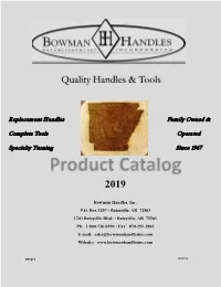 2019 Quality Handles & Tools