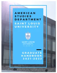 2021-2022 Graduate Handbook