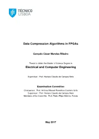 Data Compression Algorithms in Fpgas