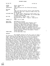For Each of the Four Serial Issues Analyzed Separately Under Their Respective Theme Titles, See EC 305 192-195