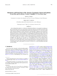 Subantarctic and Polar Fronts of the Antarctic Circumpolar Current and Southern 1 Ocean Heat and Freshwater Content Variability: a View from Argo*