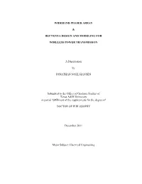 Wideband Phased Array & Rectenna Design And