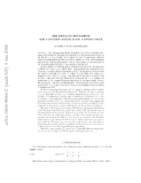 Arxiv:0806.0044V2 [Math.NT] 9 Jun 2008 (1.1) Nnt Series Inﬁnite 2000 H Imn Eafnto Stefunction the Is Function Zeta Riemann the Ahmtc Ujc Classiﬁcation