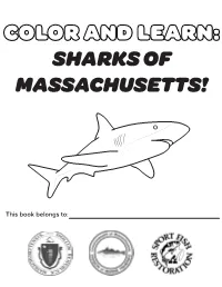 Color and Learn: Sharks of Massachusetts!