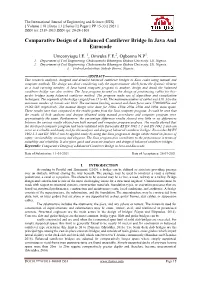 Comparative Design of a Balanced Cantilever Bridge in Java and Eurocode