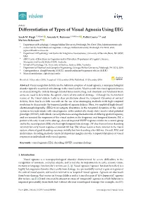 Differentiation of Types of Visual Agnosia Using EEG
