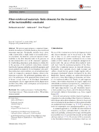 Finite Elements for the Treatment of the Inextensibility Constraint
