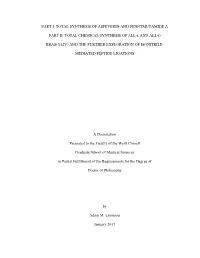 Total Synthesis of Aspeverin and Penicimutamide a Part Ii