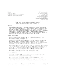 TSVWG A. Ferrieux, Ed. Internet-Draft I. Hamchaoui, Ed. Intended Status: Informational Orange Labs Expires: January 29, 2021 I