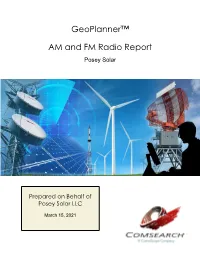 AM and FM Report