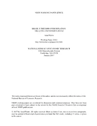 Nber Working Paper Series Israel's Triumph Over